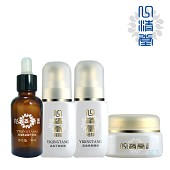 心清堂淮姝晶盈眼部套眼霜+精华+按摩精油+眼膜4件套